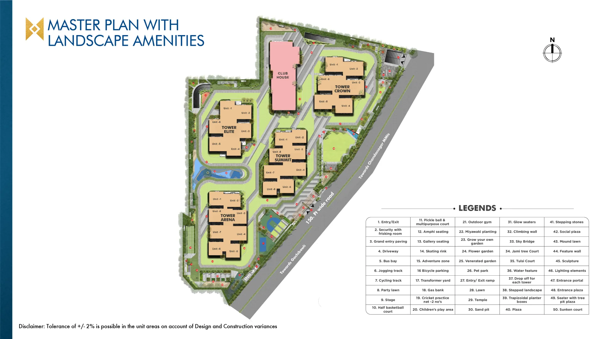 Sapphire project site plan from the supplied brochure
