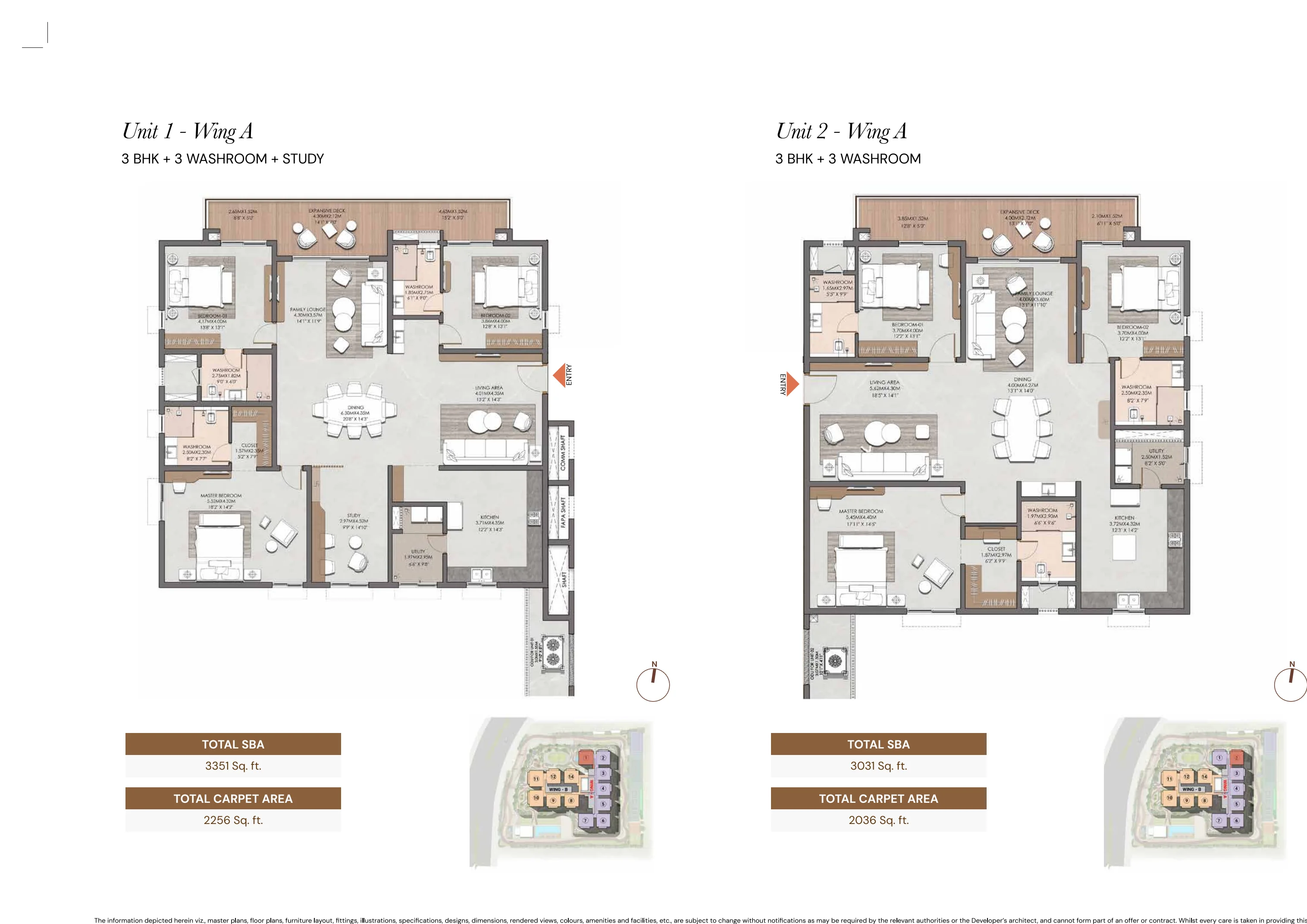 Brigade Barcelona sample residence floor plans from the supplied brochure