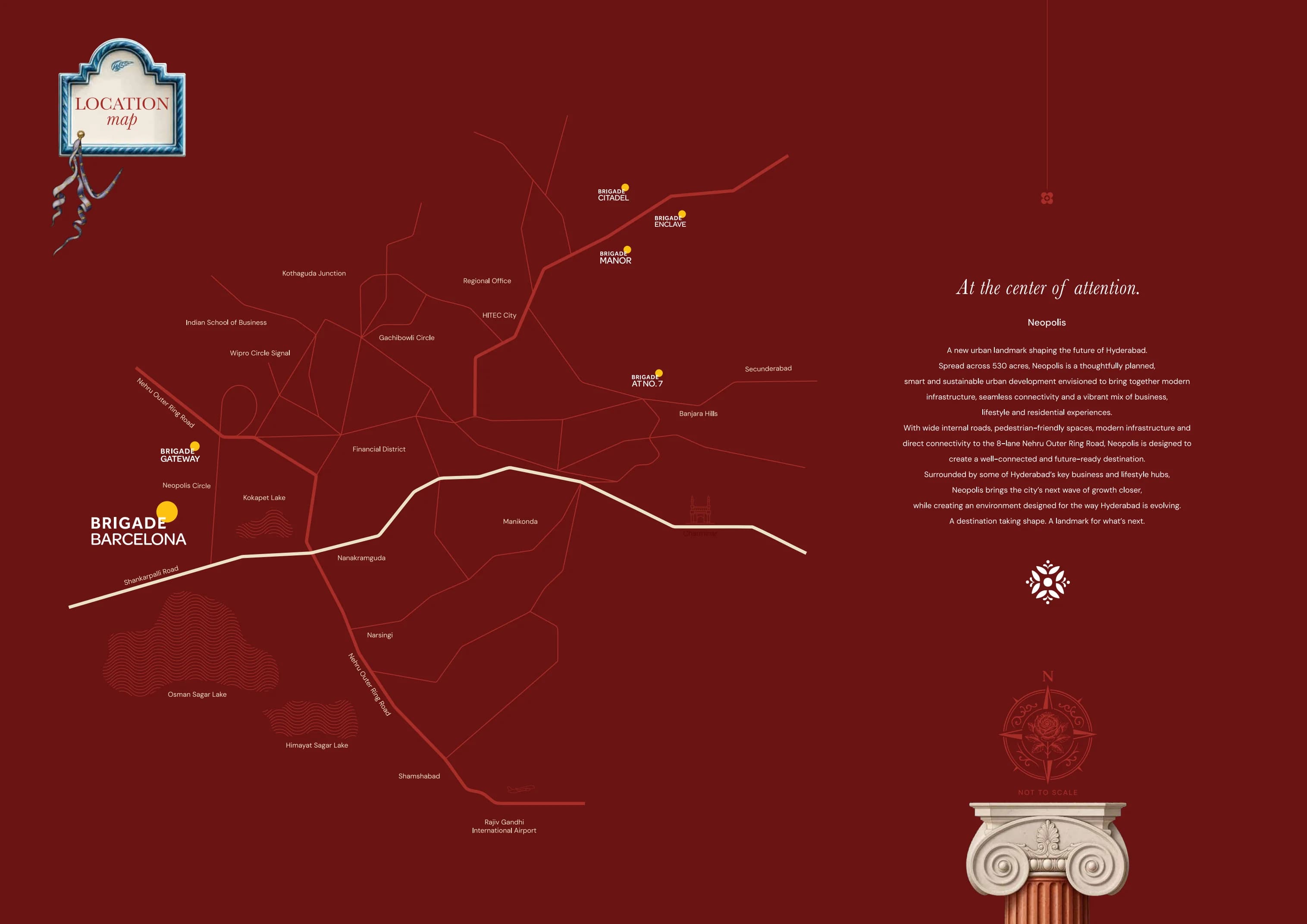 Brigade Barcelona Neopolis location map from its supplied brochure