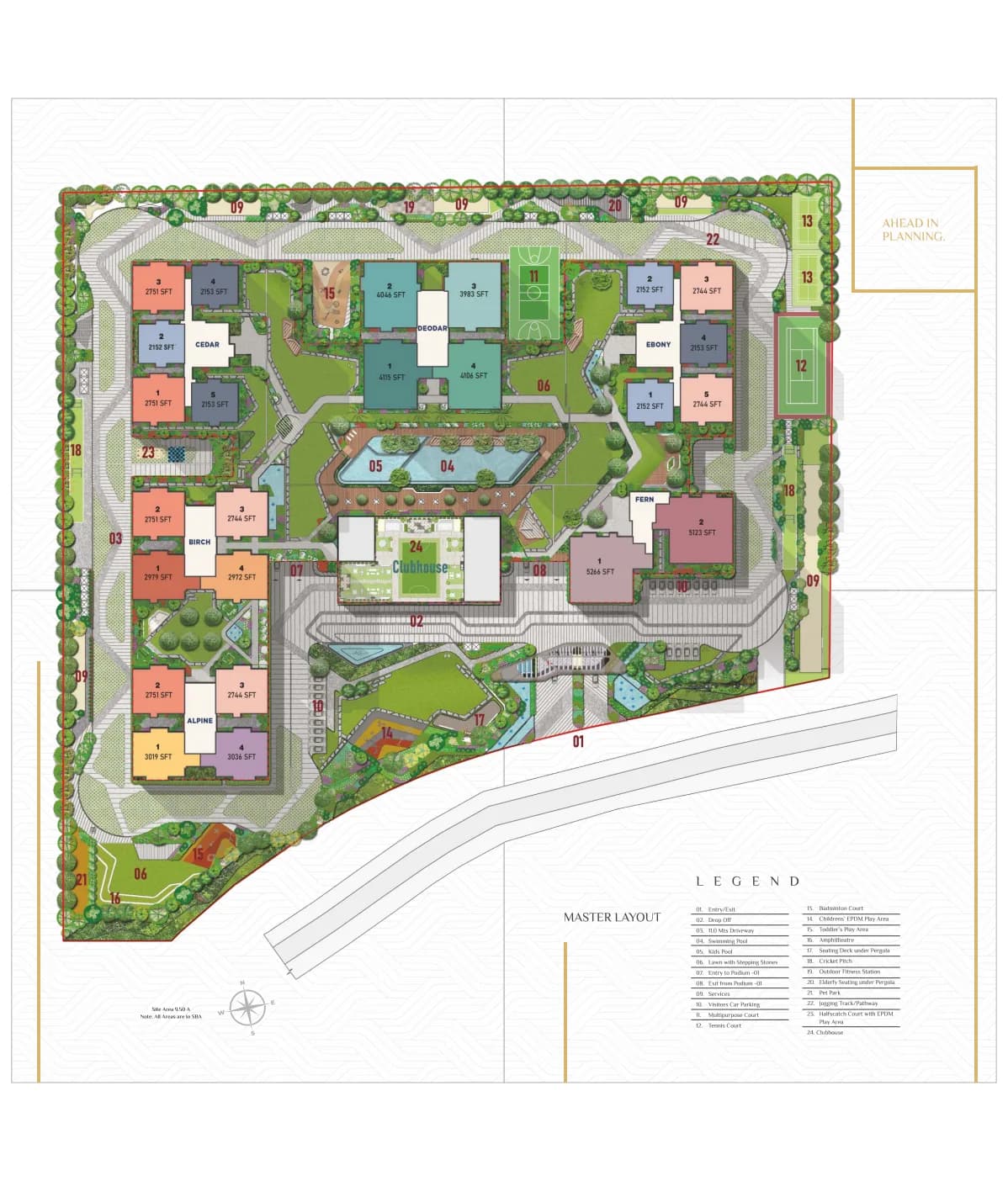Sattva Lake Ridge master plan