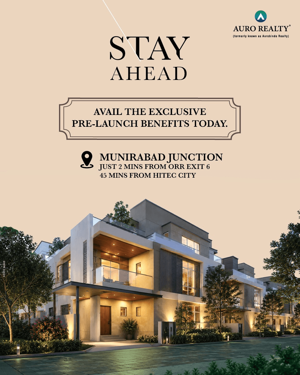 Auro Realty Unnathi villa and Munirabad Junction pre-launch visual